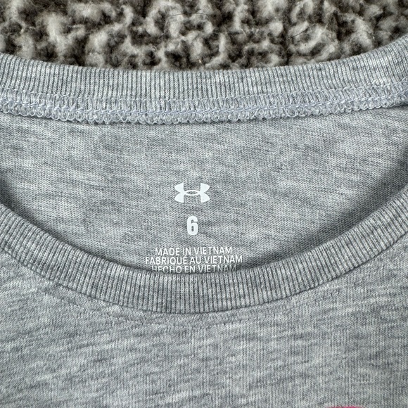 Under Armour Kids matching animal print Set - Gray and Pink - Picture 3 of 8